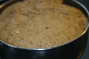 Dough after doubling in size