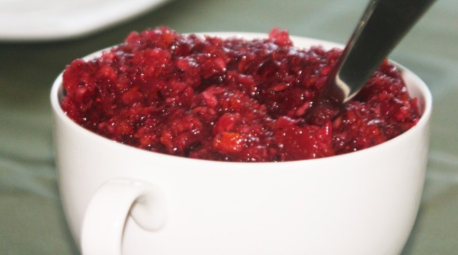 Vegan Cranberry Orange Relish