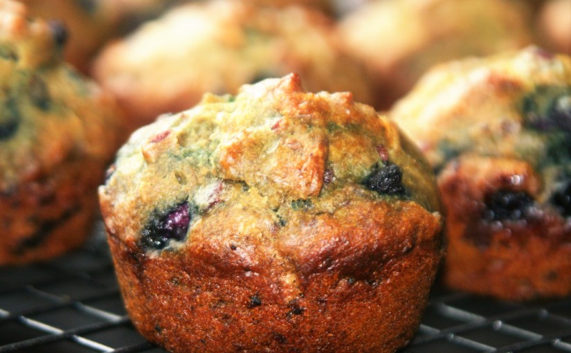 Refined Sugar Free Vegan Lemon Blueberry&nbsp;Muffins