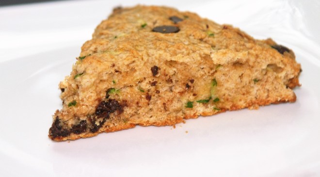 Vegan Chocolate Chip Zucchini Scone
