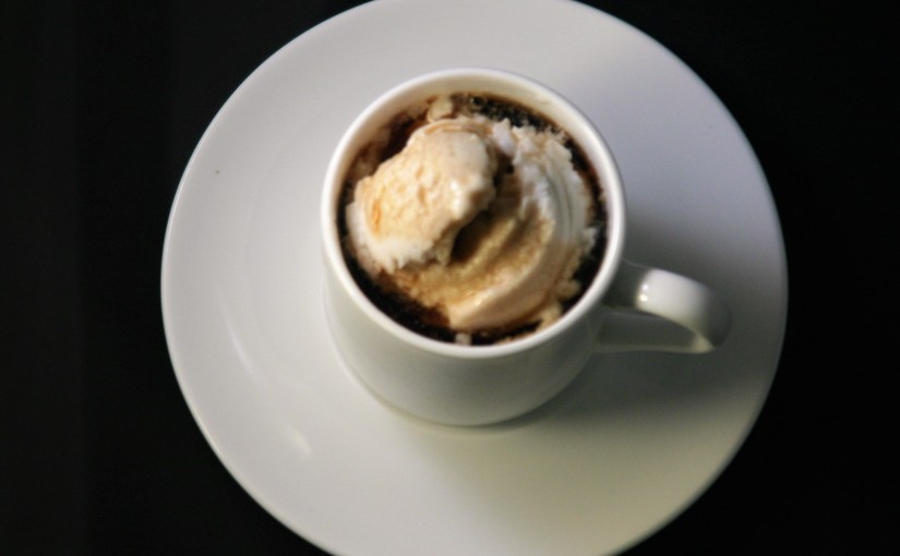 Affogato with Cold Brew Whiskey Coffee