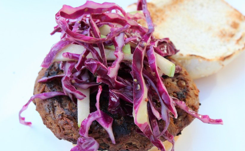 Red Cabbage and Green Apple Slaw With Honey Mustard&nbsp;Vinaigrette